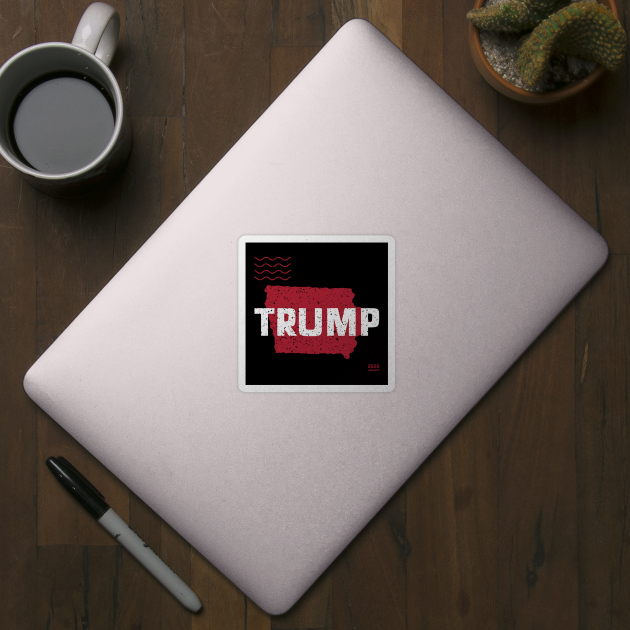 Trump Iowa 2020 - Red Wave, Red State by Family Heritage Gifts